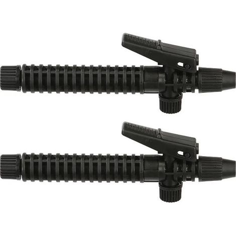 Set di 2 maniglie per spruzzatore, accessorio per spruzzatore agricolo, maniglia a pistola per irrigazione esterna del giardino (nero) (1/5)