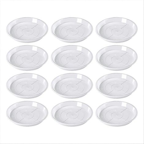 30 lot plante Suacer 14cm plante Drip Trays pour pots transparent pot de fleurs Trays eau Repellent plante Saucers pour (1/5)