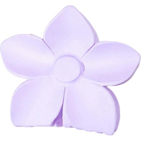 Pince à cheveux en forme de fleur, dents croisées, design antidérapant, forte adhérence, pince à cheveux pour l'arrière de la tête-Purple (1/5)