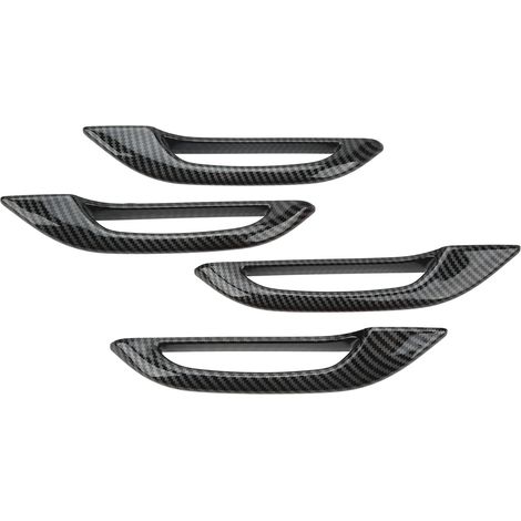 Cubierta protectora anticongelante para manija de puerta de coche, fibra de carbono, 4 Uds., para Tesla modelo 3 Y (1/5)