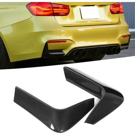 Heckstoßstangenspoiler aus Kohlefaser, Eckverkleidungen, Anti-Crash-Klappen, passend für F80 M3 &amp 2015-2019 F82 F83 M4 2015-2020 (1/5)