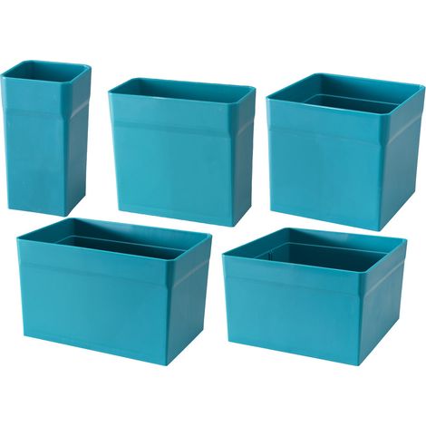 Makita – Jeu de 5 boîtes intérieures résistantes – Accessoire pour perceuse – Organisateur pour outils – Qualité et fonctionnalité