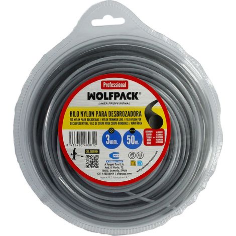 Professioneller runder Nylon/Aluminiumfaden 3,0mm (Rolle 50mt.)