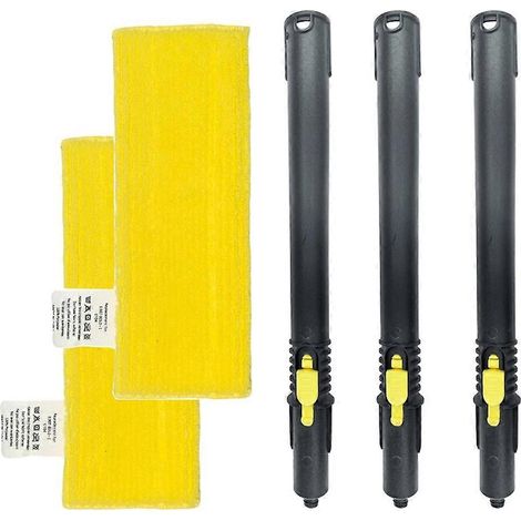 Tube d'extension avec chiffons en microfibre pour nettoyeur vapeur Karcher SC1 SC2 SC3 SC4 SC5 SG2 SG4 - Pièces détachées pour coins et bords B (1/5)