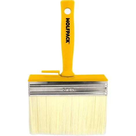 WOLFPACK LINEA PROFESIONAL Spazzola professionale per soffitti 150x50 mm. Setola bianca. Manico ergonomico, con gancio. Pennello per pittura, Pennello per pittura professionale, Pennello per pittura p (1/5)