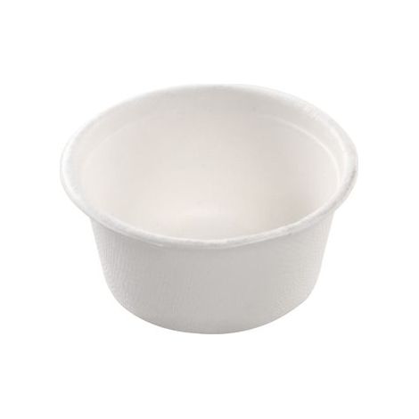 Pot à sauce blanc en canne à sucre - 3000 unités - Betik