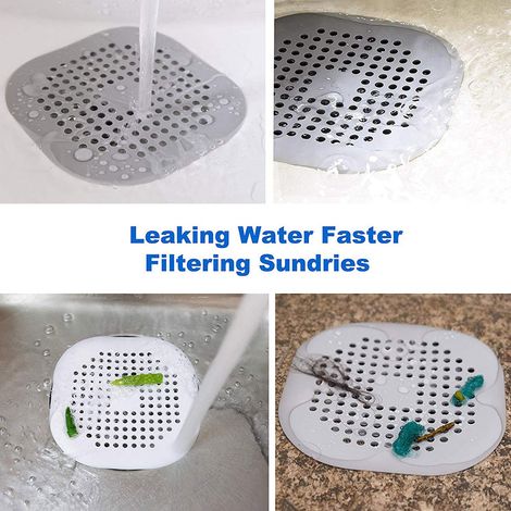 Haarstopper für Duschabflüsse mit Saugnapf, Abflussabdeckung für Badewanne, Küche und Badezimmer (1/5)