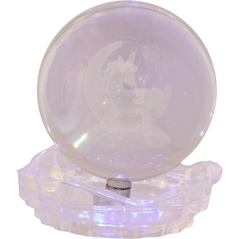 Lampe Boule Licorne à Décorer en Matériau Synthétique (1/5)