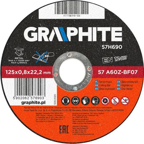 Disque À Tronçonner - 125 mm - Métal - Norme EN12413 - Unité