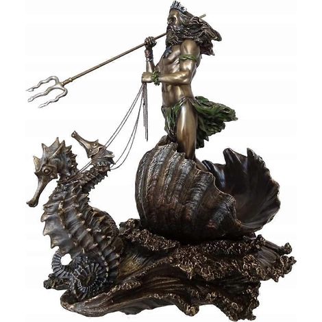 Dieu grec de la mer avec une résine d'hippocampe (1/4)