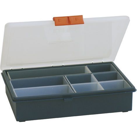 Scatola portaminuterie "CLASS 22" con 8 vaschette estraibili - Blu - Mobil Plastic (1/3)