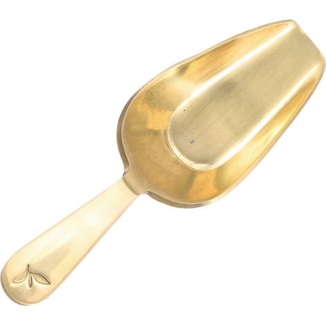 Cuillère à café en grains, cuillère à thé en laiton, cuillère à thé classique, pelle à thé en vrac (1/4)