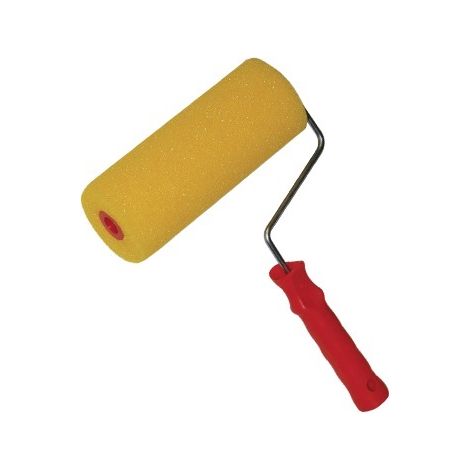 Rullo in resina per pittore colore giallo - Grana fine cm.20