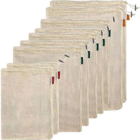 Set mit 9 wiederverwendbaren Einkaufsnetzen (1/5)