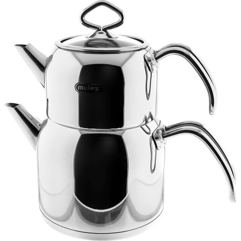 Hochwertiges Teekannen-Set aus Edelstahl 18/10 – Perfekt für jede Teepause 0,7L+1,5L (1/5)