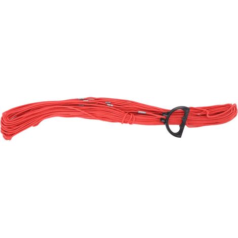 Échelle Industrielle de Corde en Nylon Tout Usage Mesurant la Corde de Remorquage avec Anneau de Traction à L'intérieur du Fil d'acier pour la Construction(30m/98ft) (1/5)