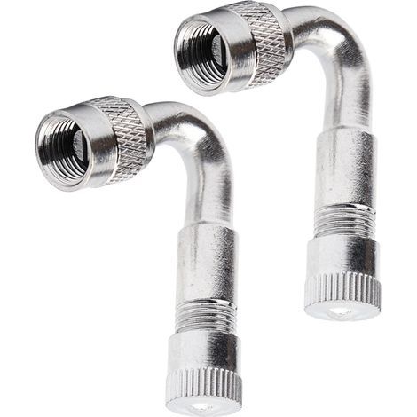 10 extensores de válvula de cobre, adaptador de válvula angular, extensor de válvula para coche, extensor de válvula de neumático, válvula angular para coche, motocicleta, bicicleta, scooter (ángulo p (1/5)