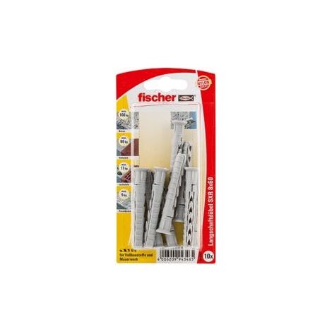 Fischer 10x  tasselli a  fusto SXR  8x60 -  94346