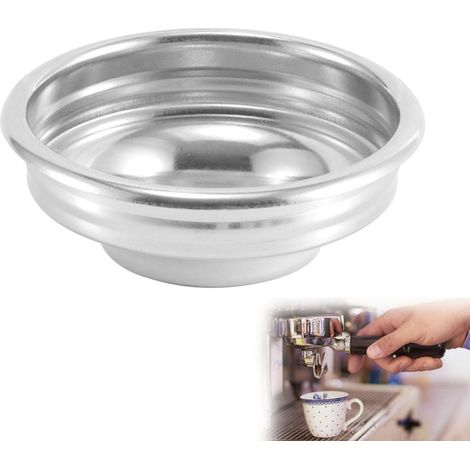 Panier filtrant de 58 mm, 1 tasse à expresso sans pression en acier inoxydable (1/5)