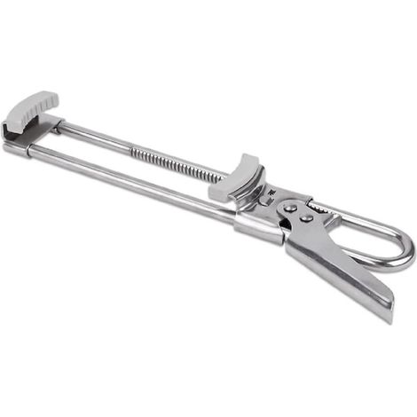 Ouvre-boîte acier inoxydable 3x20 cm antidérapant pour camping (1/4)