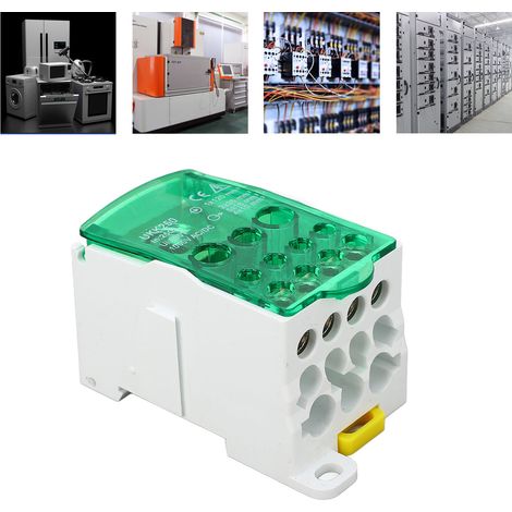 UKK250 C45 Boîte de jonction unipolaire de type rail DIN, répartiteur modulaire, 690V 250A vert. (1/5)