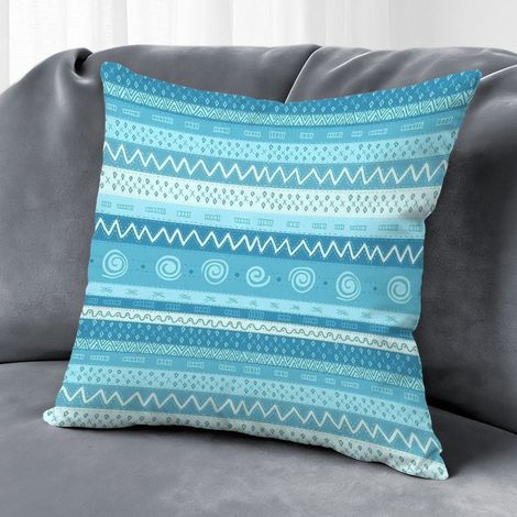 Housse de coussin carreaux printemps été, décoration canapé style ferme,45×45cm (1/5)