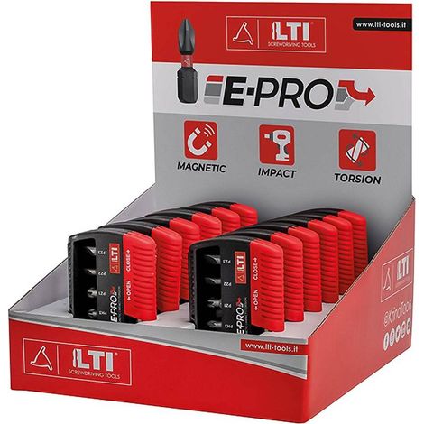 ESPOSITORE DA BANCO PORTAINSERTI 'E-PRO' dimensioni espositore mm. 150x40x195