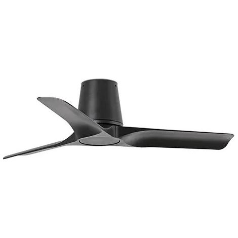 HEY TUB S Ventilador negro/madera oscura DC