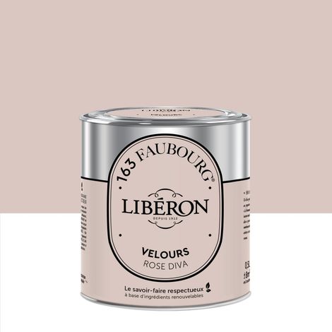 Pintura multisuperficie rosa diva 163 Faubourg Libéron terciopelo 0,5 l LIBERON