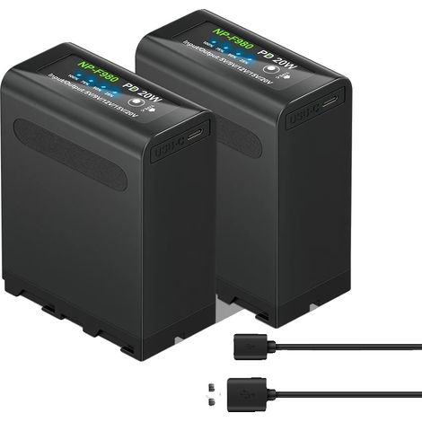Kameraakku, 10800mAh Kapazität, Type-C Schnellladung, 2 PCS Batterie (1/2)
