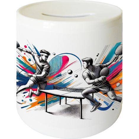 Tirelire en céramique pingpong