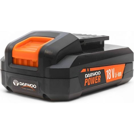 Daewoo – Batterie Lithium 18V 2 Ah – Compatible outils U-Force – Autonomie prolongée – Idéale pour chantiers humides - DALB-20-1