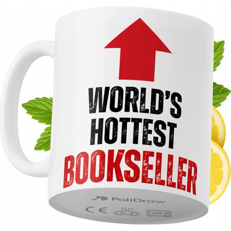 Lustige Kaffeetasse mit witzigem Textdesign für Buchhändler – ideal für Geburtstage, Namenstage und Feiertage. Hochwertige Tasse für besondere Anlässe, ob im Büro oder zu Hause. Farbe: Weiß, 330 ml.