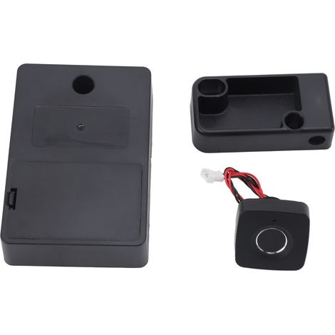 Serrure de meuble biométrique à empreinte digitale, déverrouillage rapide, sécurité enfant, verrou de tiroir électrique sans clé avec indicateur de couleur.