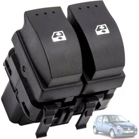Interrupteur Lève-vitre Compatible avec Renault Clio 2, Espace 4, Laguna 2, Trafic, Opel Vivaro - 8200060045 - Commande Lève-vitre - Bouton Lève-vitre (1/5)