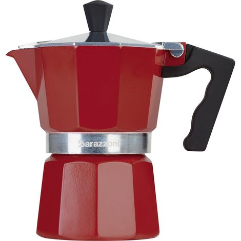 Cafetière 1 Tasse, Aluminium, Rouge (1/5)