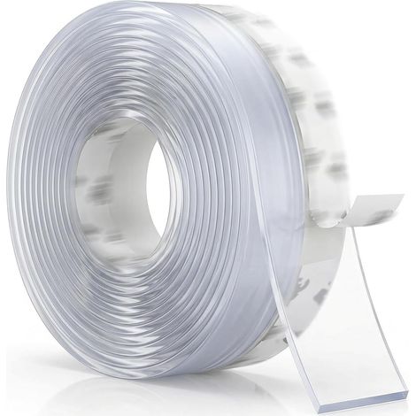 Isolant Porte, 35mm5M étanchéité Baie Vitrée, Joint Vitre De Fenetre Etanche, pour Isolant Porte Fenêtre, Insonorisant, Résistant aux Intempéries, Imperméable, Anti-insectes, Transparent (1/5)