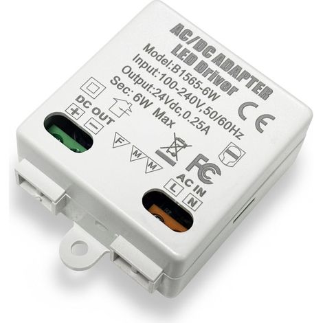 Fuente De Alimentación 24V DC 6W 0.25A 100-240V