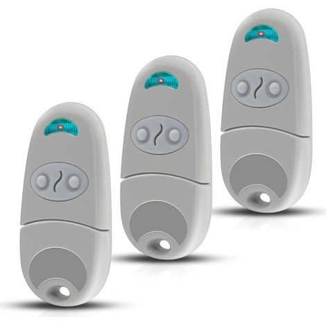 433,92 MHz Torfernbedienung – Kompatibel mit T0P432NA – 2 Kanäle, 3 Fernbedienungen – Für automatische Garagentore und Einfahrtstore (1/5)