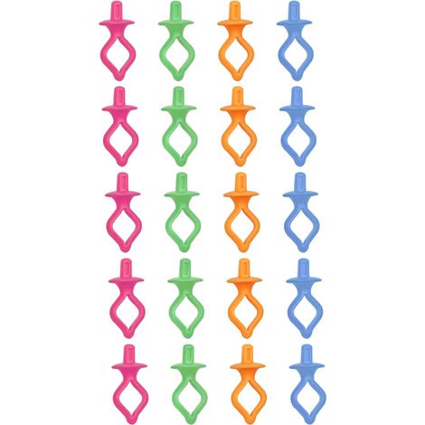 Lot de 20 Porte-bobines de Fil à Coudre, Couleurs aléatoires, Support de Pince à Bobine, Pince à Bobine en Silicone (1/5)