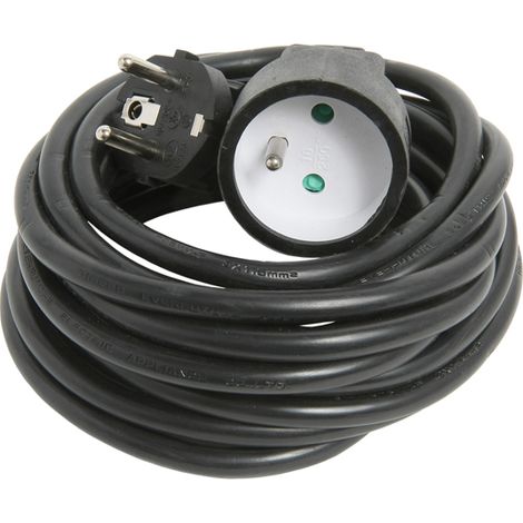 DEBFLEX - PROLONGATEUR 2P+T 16A 3G1,5 MM² HO5VV-F 5M NOIR - 335256