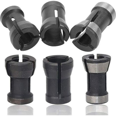 HSS-Fräsmaschinen-Spannzange – Set mit 6 Universal-Fräsern (6 mm, 6,35 mm, 8 mm) für Bohr- und Graviermaschinen – ULISEM (1/5)