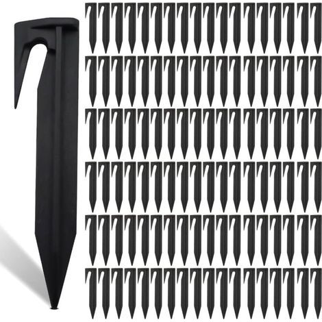Lot de 200 Piquets De Fixation Pour Câbles Périphériques, Piquet Fil Robot Tondeuse, Accessoires Pour Tondeuses à Gazon Robot, Crochet Pour Robot Tondeuse, Câble De Délimitation… (1/5)