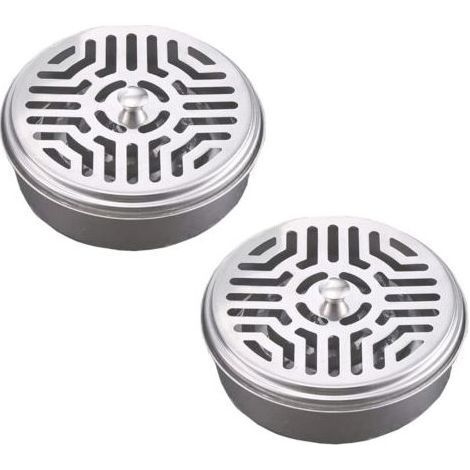 2 supports spirales anti-moustiques en acier inoxydable pour maison, jardin, camping, pêche, voyage et usage extérieur (lot de 2) (1/5)