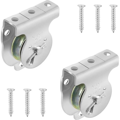 Bardusch-Poulie avec roulement - 2Pcs Bloc de poulie pour cordes en acier/Poulie de Levage avec Roulement à Billes/Poulie de Corde de Bloc (1/4)