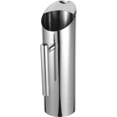 Carafe à eau en acier inoxydable argenté, compatible avec les boissons froides, 1,5 L, thé et jus (1/5)