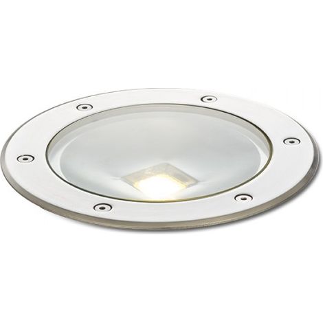 Lampada FarettoTERRA da incasso acciaio inossidabile 230V LED 20W 120°IP65 3000K