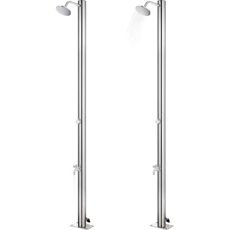 Maison Exclusive - Gartendusche mit Grauer Bodenplatte 220 cm Ede (1/5)