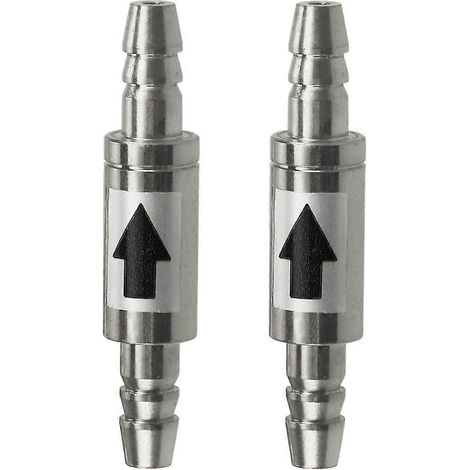 Valve anti-retour de CO2 jetable en acier inoxydable, tube régulateur de diffuseur d'air anti-retour (1/2)