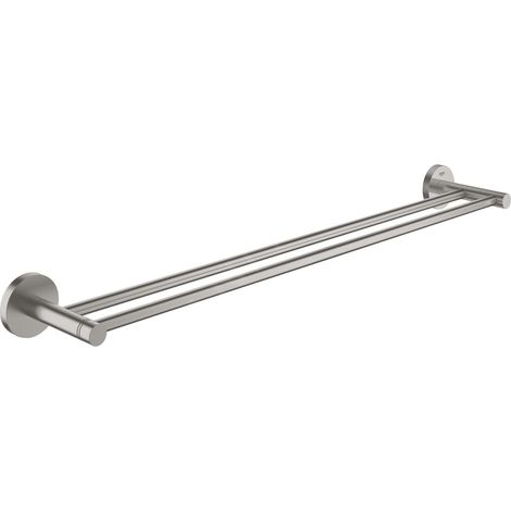 Grohe QuickFix Start - Porte-serviettes double, supersteel 41203DC0 (1/3)